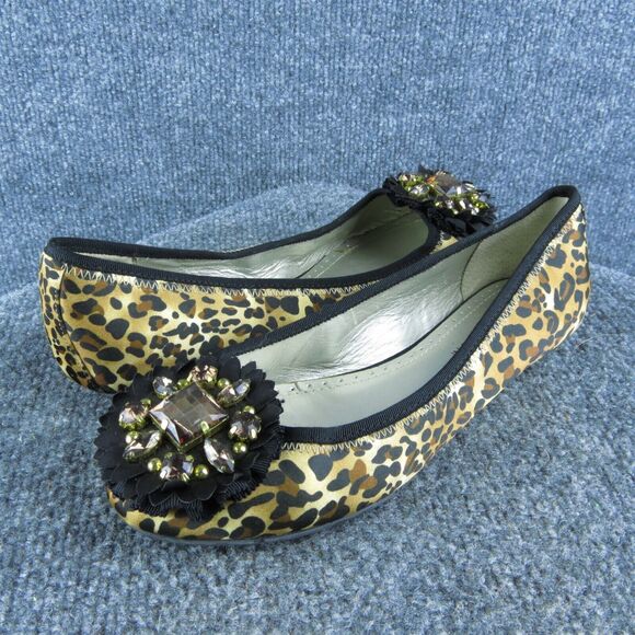 Adrienne Vittadini Carmelita Jewel‎ Women Ballet Size 7 Medium Brown Synthetic - Picture 1 of 9